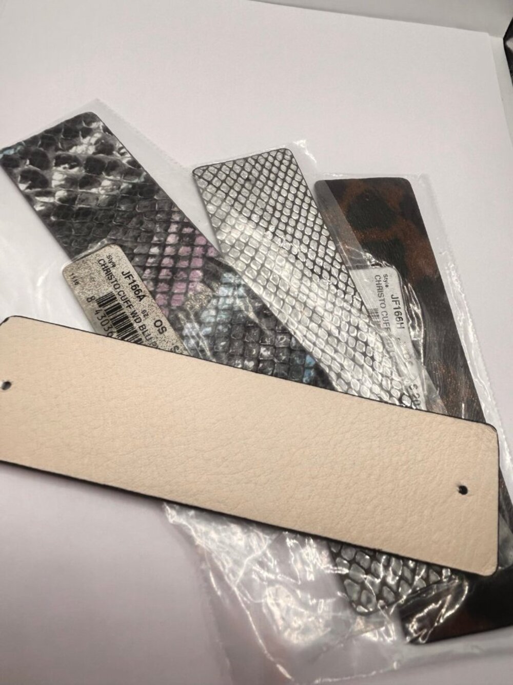 Brighton Lot of 4 Wide Christo cuff band straps  NWT  4 Colors reversible #37